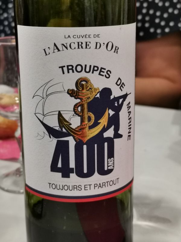 cuvée du 400ème anniversaire des Troupes de Marine.