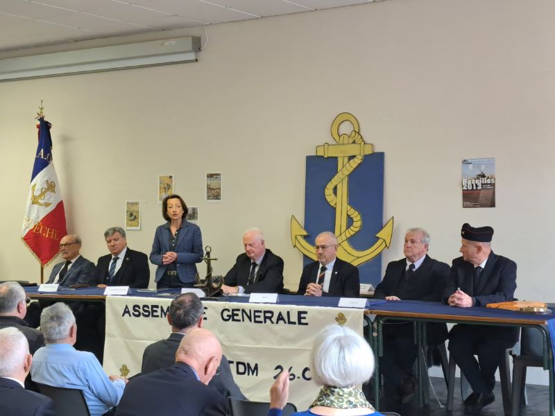 L'allocution de Madame Massebeuf, première adjointe et conseillère générale.